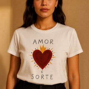 T-shirt amor afortunado